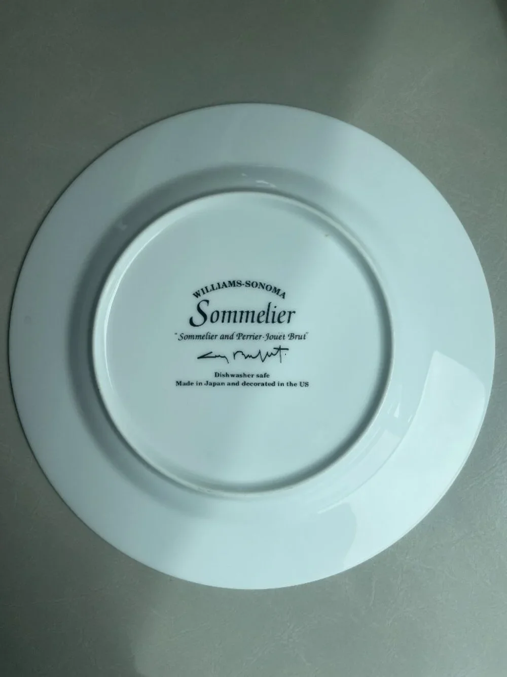 WILLIAMS SONOMA GUY BUFFET SALAD PLATE 